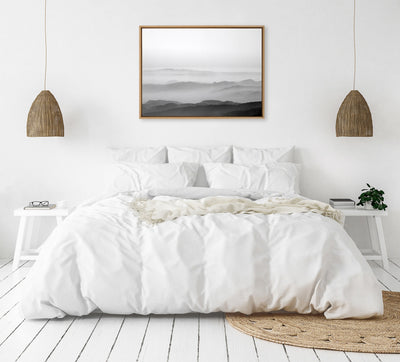 Sylvie Misty Mountains BW Framed Canvas by kateandlaurel - product image 11 for Resin Society