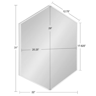 Rhodes Framed Hexagon Wall Mirror