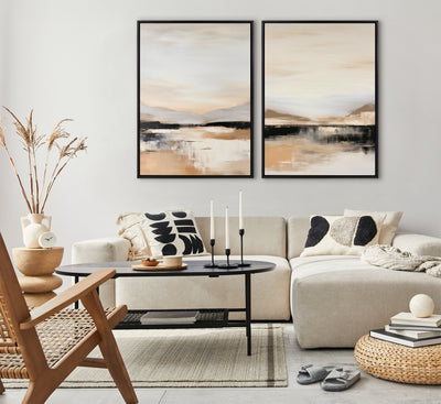 Sylvie Peaceful Landscape II Framed Canvas by Amy Lighthall