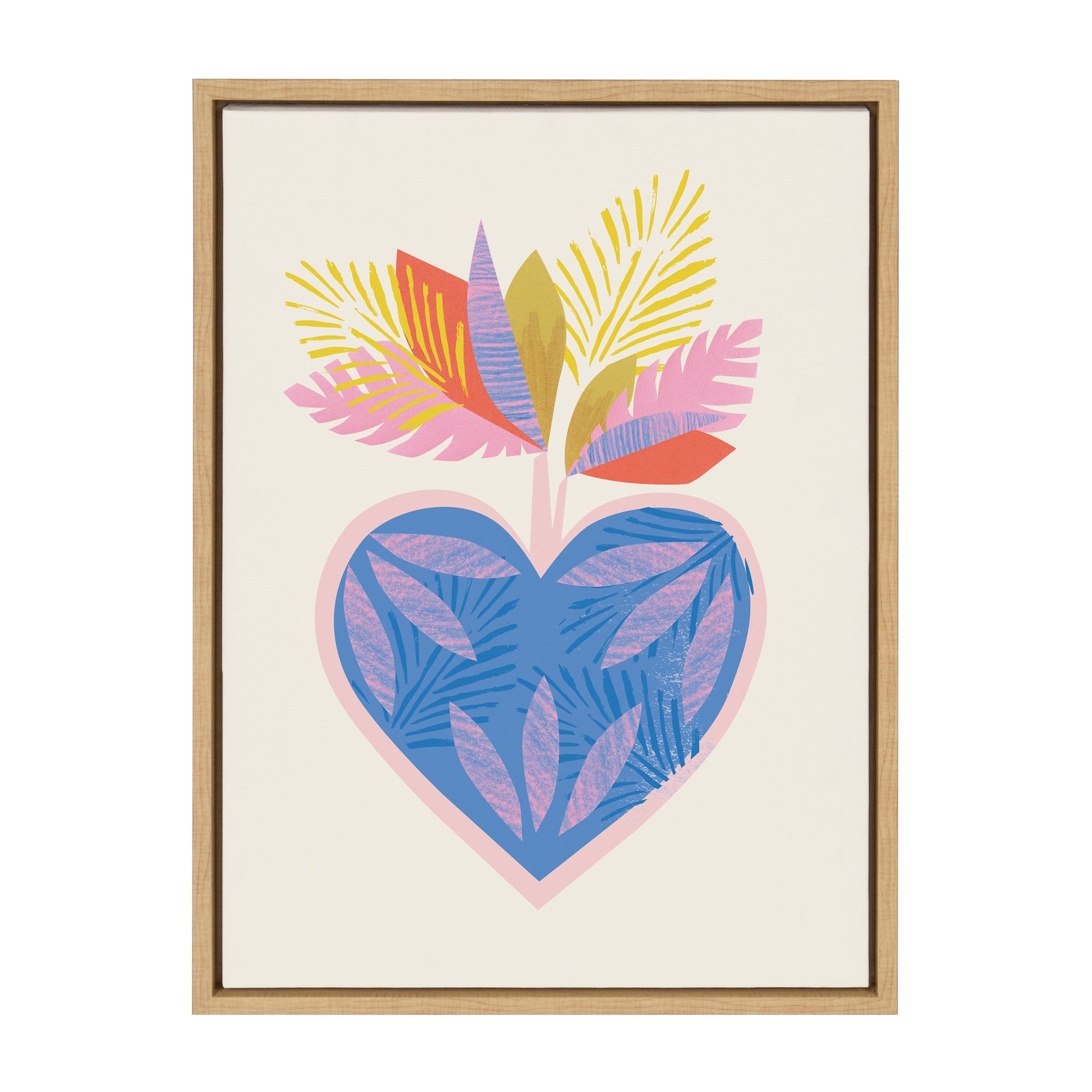 Sylvie Tropical Love Framed Canvas by kateandlaurel - product image 10 for Resin Society