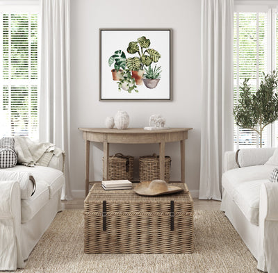 Sylvie Houseplants Framed Canvas by kateandlaurel - product image 7 for Resin Society