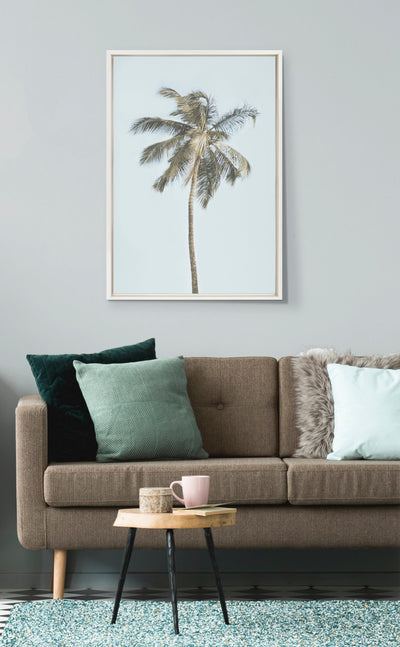 Sylvie One Coconut Palm Tree Framed Canvas by The Creative Bunch Studio by kateandlaurel - product image 5 for Resin Society