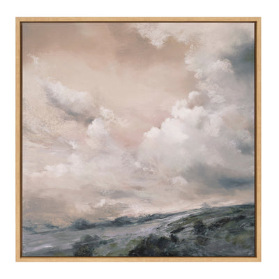 Sylvie When the North Wind Blows - Sepia Framed Canvas by Nel Whatmore