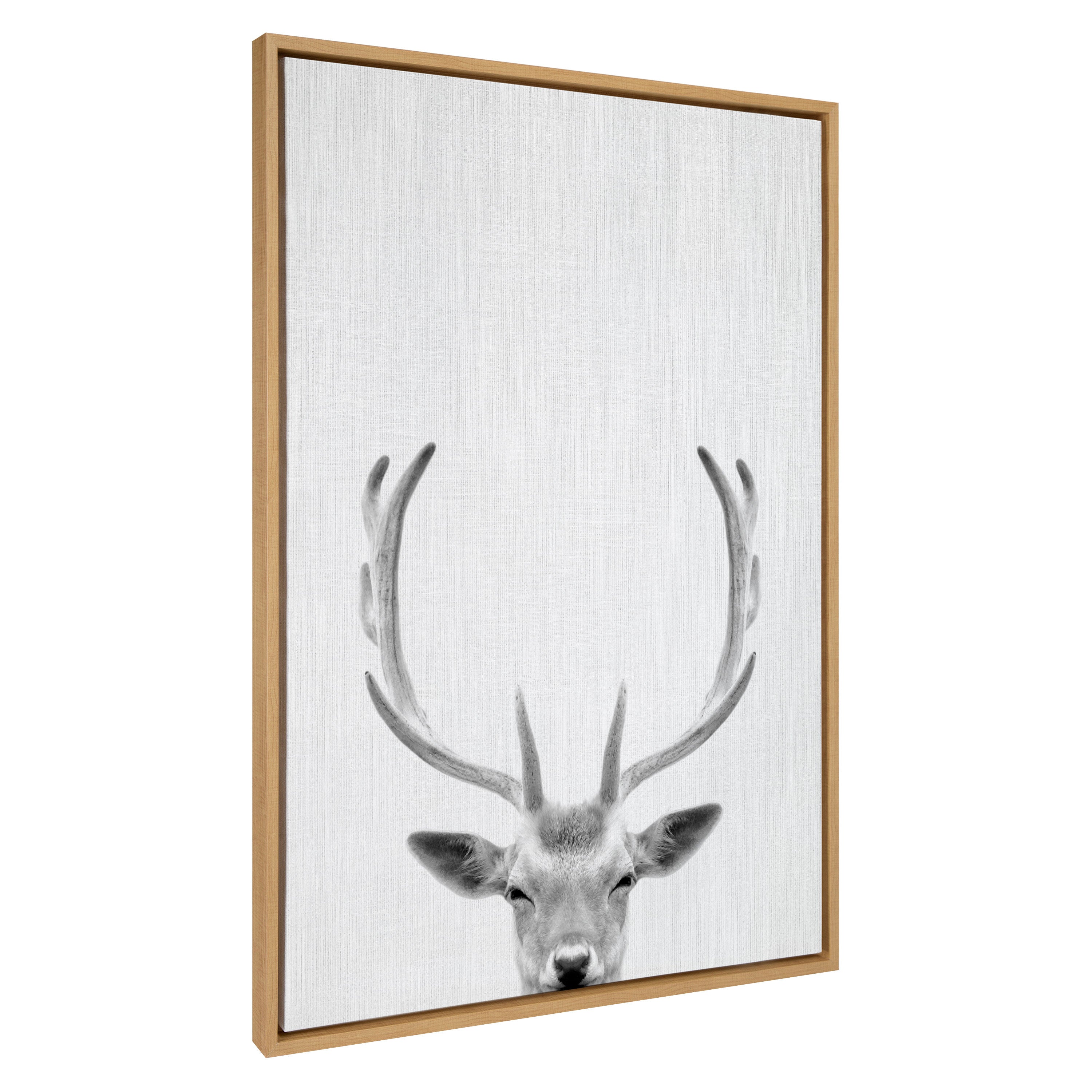 Sylvie Deer Portrait Framed Canvas by Simon Te Tai by kateandlaurel - product image 14 for Resin Society