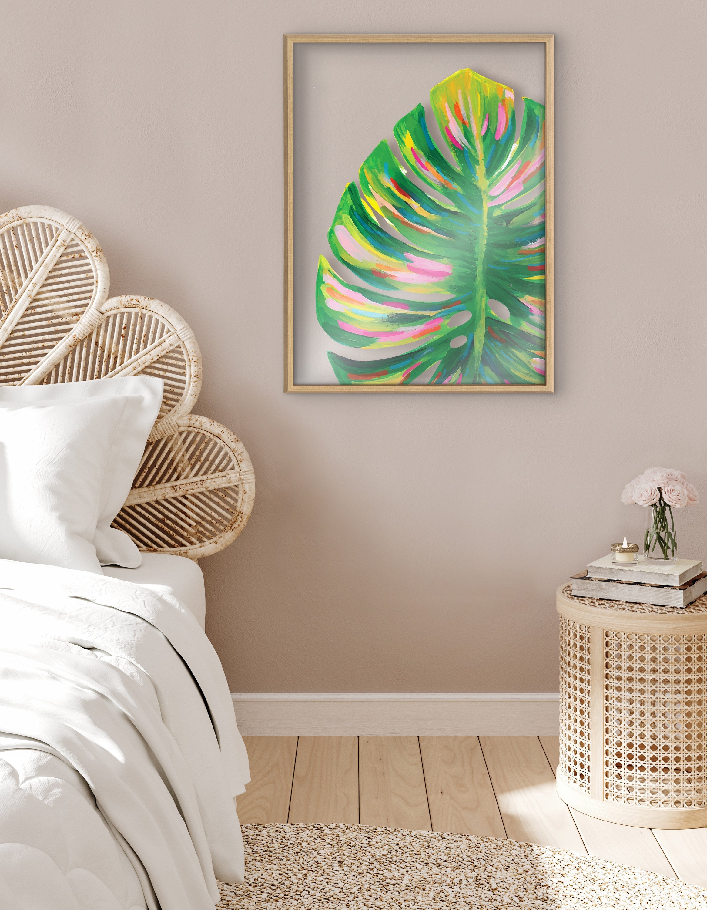 Blake Monstera Framed Printed Art by kateandlaurel - product image 10 for Resin Society