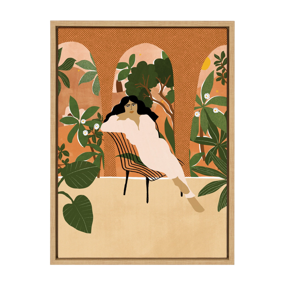 Sylvie Mediterranean Life Framed Canvas by kateandlaurel - main product image for Resin Society