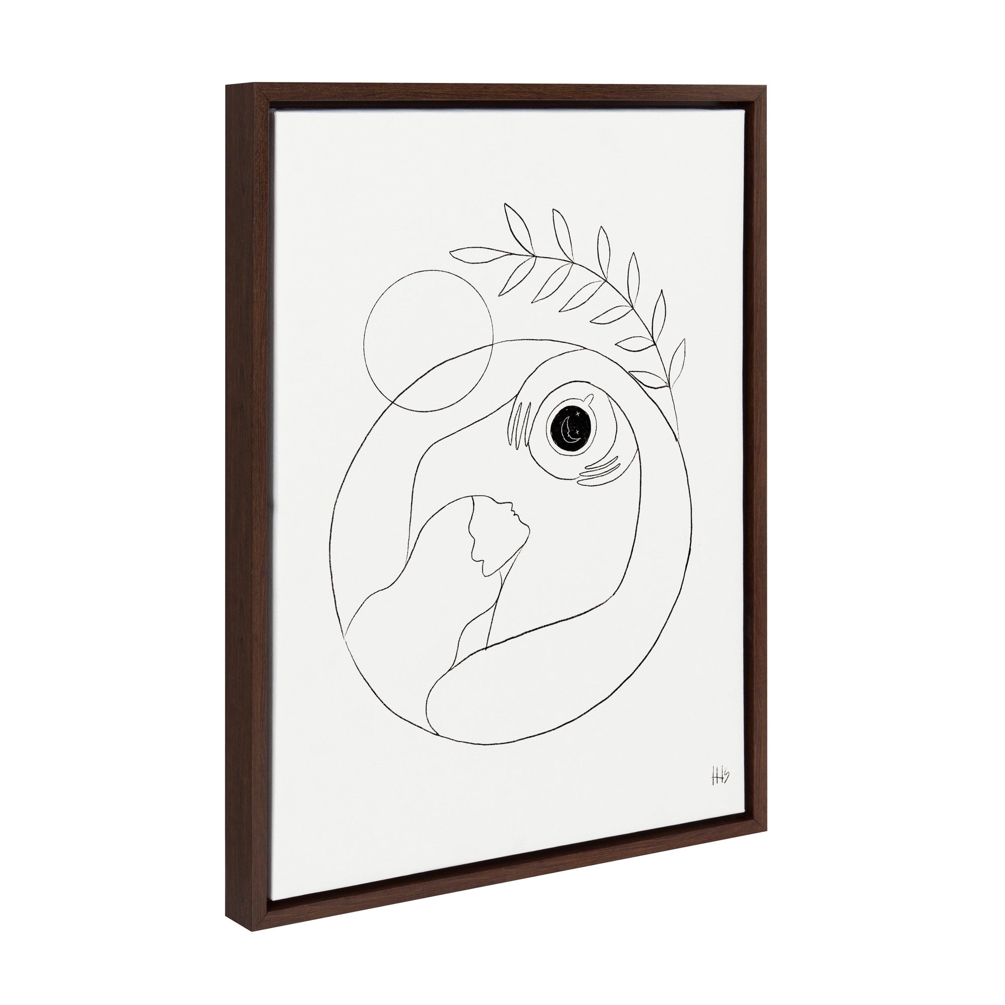 Sylvie Morning Coffee Hug Framed Canvas by kateandlaurel - product image 7 for Resin Society
