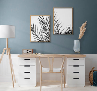 Sylvie Palm I and II BW Framed Canvas by kateandlaurel - product image 5 for Resin Society