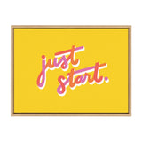 Sylvie Just Start Framed Canvas by kateandlaurel - product image 10 for Resin Society