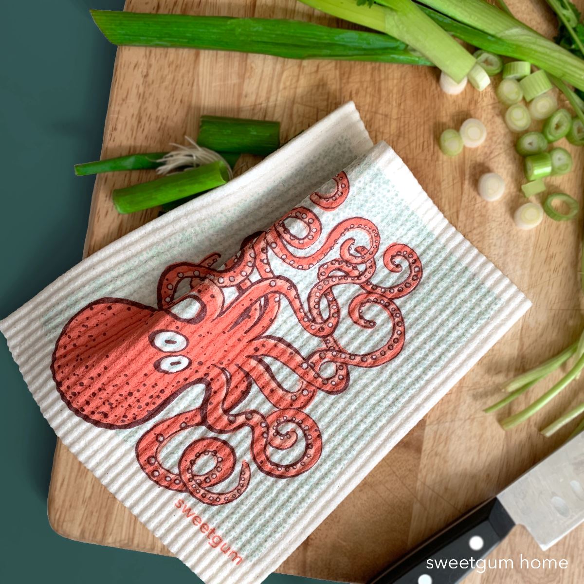 Octopus Swedish Dishcloth by sweetgum home, LLC - product image 2 for Resin Society