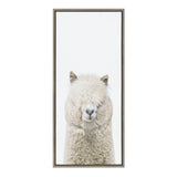 Sylvie Alpaca Fluff Framed Canvas by Amy Peterson Art Studio by kateandlaurel - main product image for Resin Society