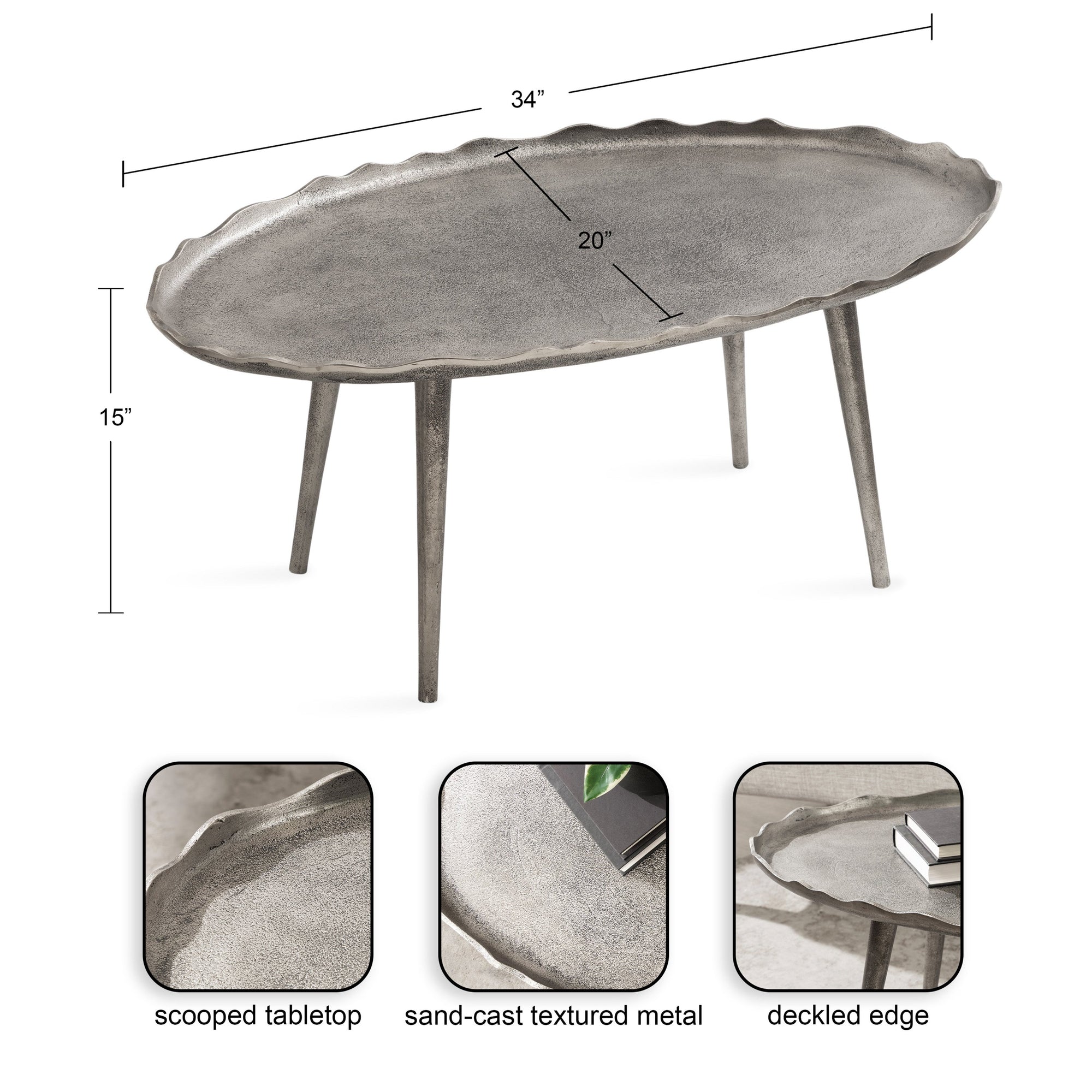 Alessia Oval Coffee Table