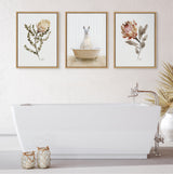 Sylvie Llama Farmhouse Bath Framed Canvas by kateandlaurel - product image 11 for Resin Society