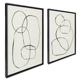 Sylvie Going in Circles Framed Textured Canvas Set by kateandlaurel - product image 19 for Resin Society