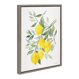Sylvie Lemon Citrus Framed Canvas by kateandlaurel - product image 2 for Resin Society