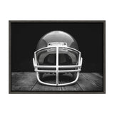 Sylvie Vintage Football Helmet Framed Canvas by kateandlaurel - main product image for Resin Society