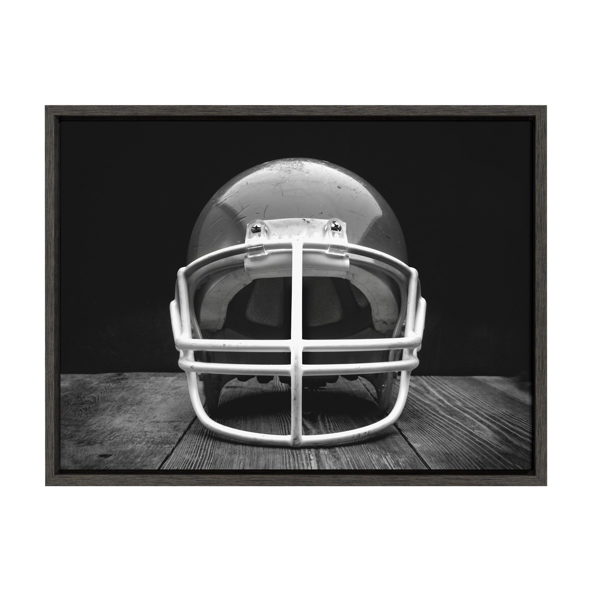 Sylvie Vintage Football Helmet Framed Canvas by kateandlaurel - product image 9 for Resin Society
