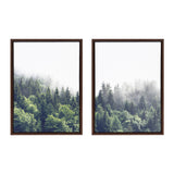 Sylvie Lush Green Forest on a Foggy Day Framed Canvas Set by The by kateandlaurel - product image 10 for Resin Society