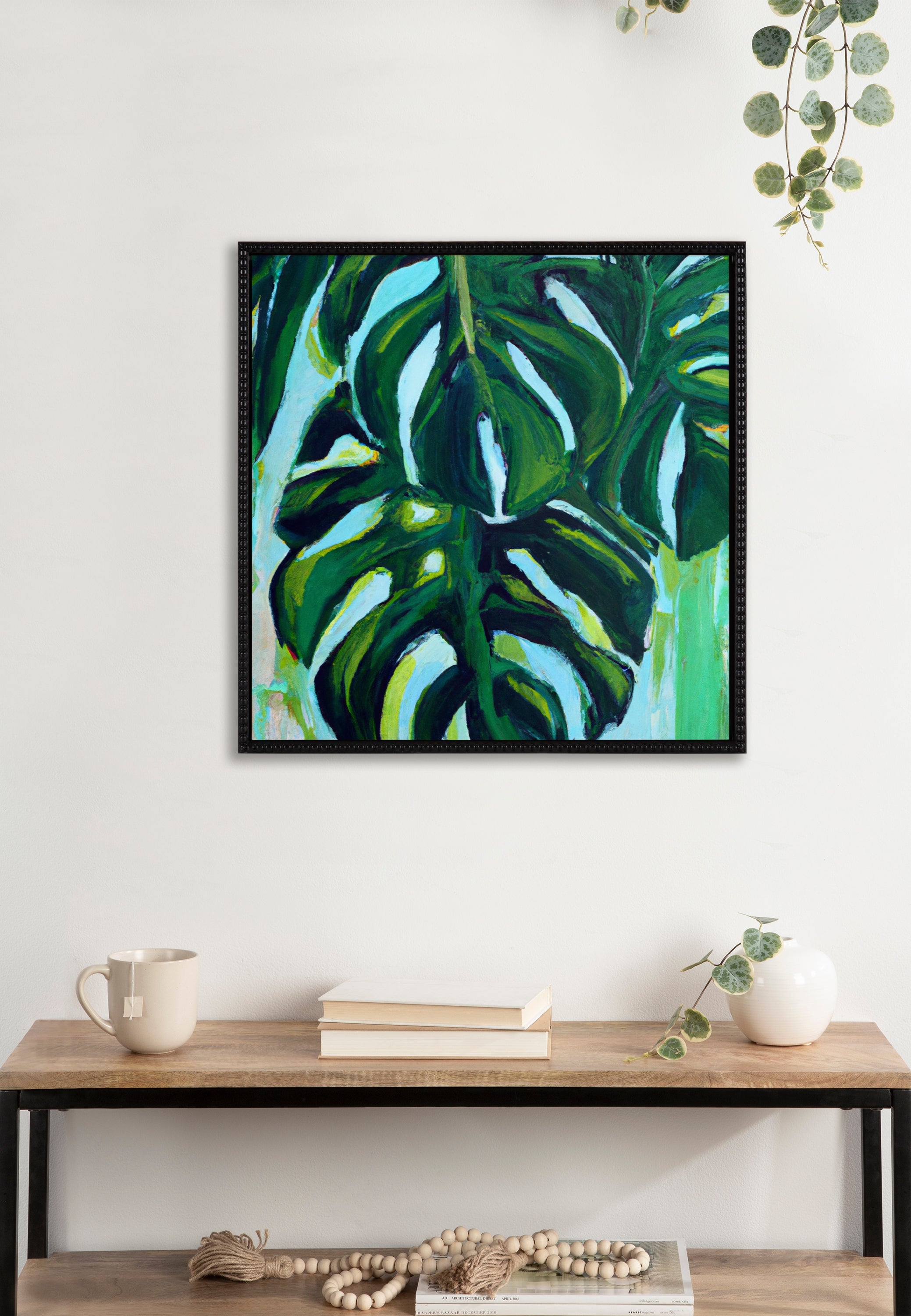 Sylvie Blank Framed Canvas 22x22