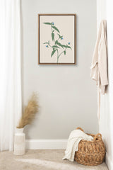 Sylvie Delicate Illustrated Blue Wildflowers Framed Canvas by kateandlaurel - product image 5 for Resin Society