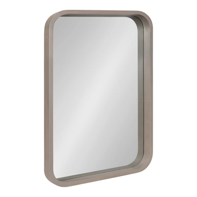 Hutton Wood Framed Radius Rectangle Mirror by kateandlaurel - product image 18 for Resin Society