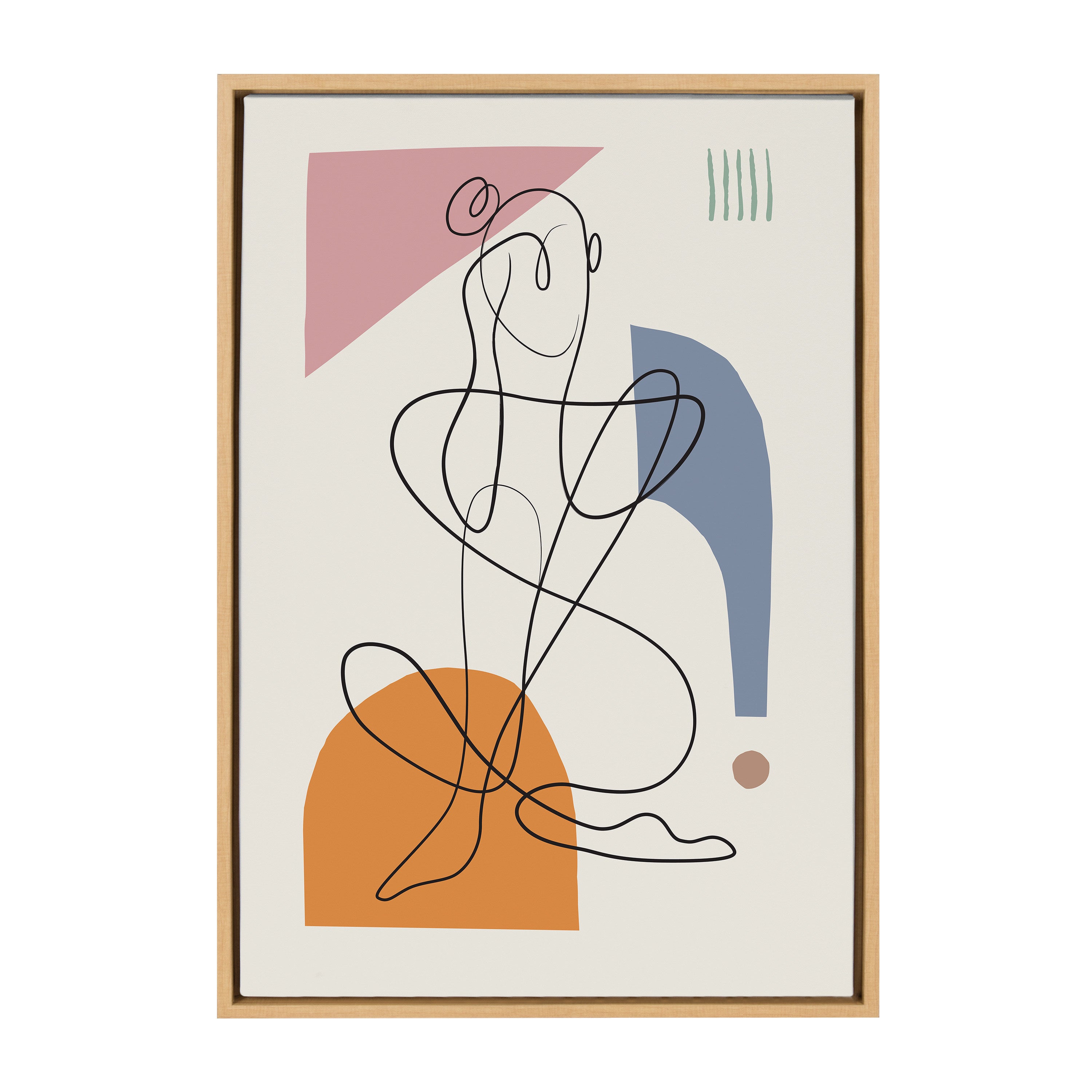 Sylvie Thinking of You Framed Canvas by kateandlaurel - product image 9 for Resin Society