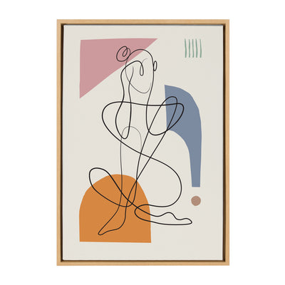 Sylvie Thinking of You Framed Canvas by kateandlaurel - product image 9 for Resin Society
