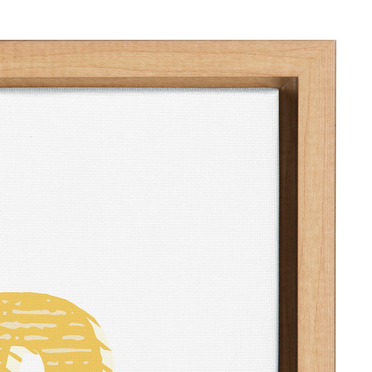 Sylvie Good Vibes Only in Yellow Framed Canvas by kateandlaurel - product image 3 for Resin Society