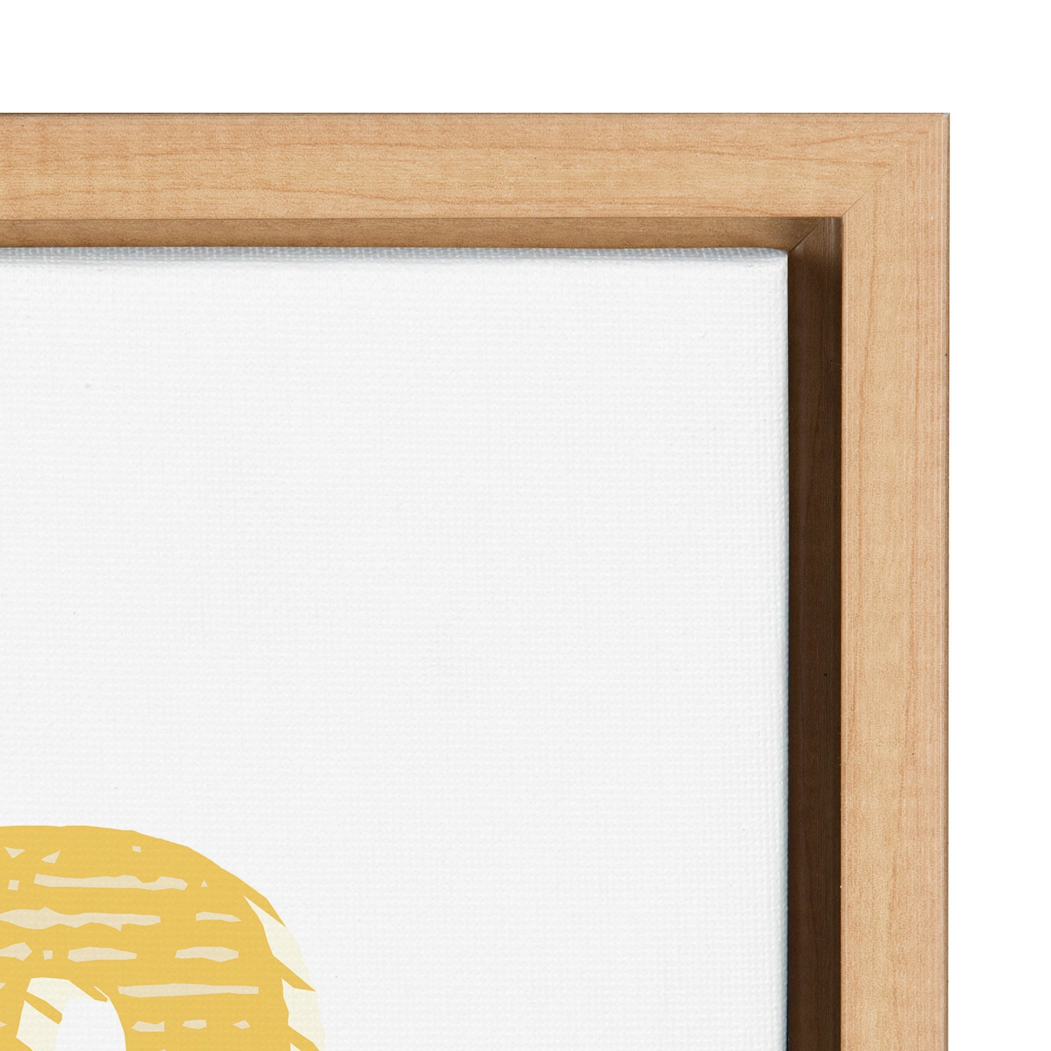 Sylvie Good Vibes Only in Yellow Framed Canvas by kateandlaurel - product image 3 for Resin Society