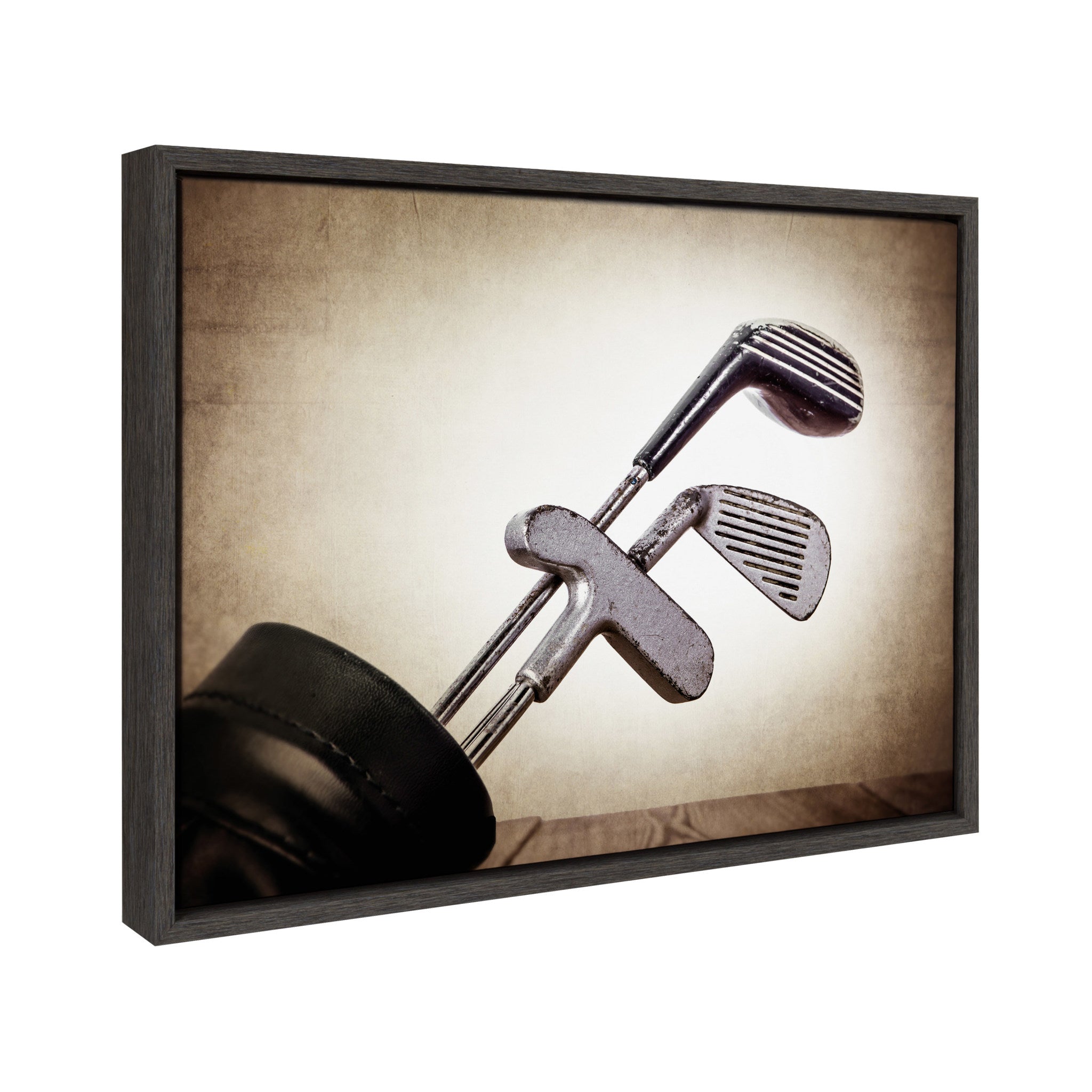 Sylvie Golf Clubs Framed Canvas by kateandlaurel - product image 2 for Resin Society