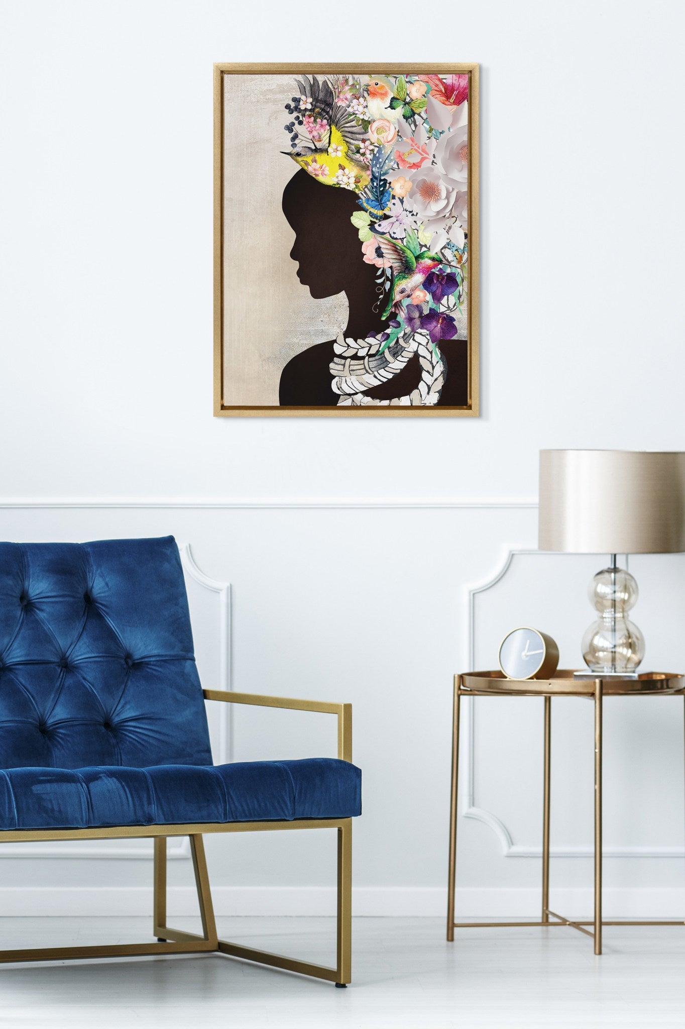 Sylvie Natural Woman Framed Canvas by kateandlaurel - product image 7 for Resin Society