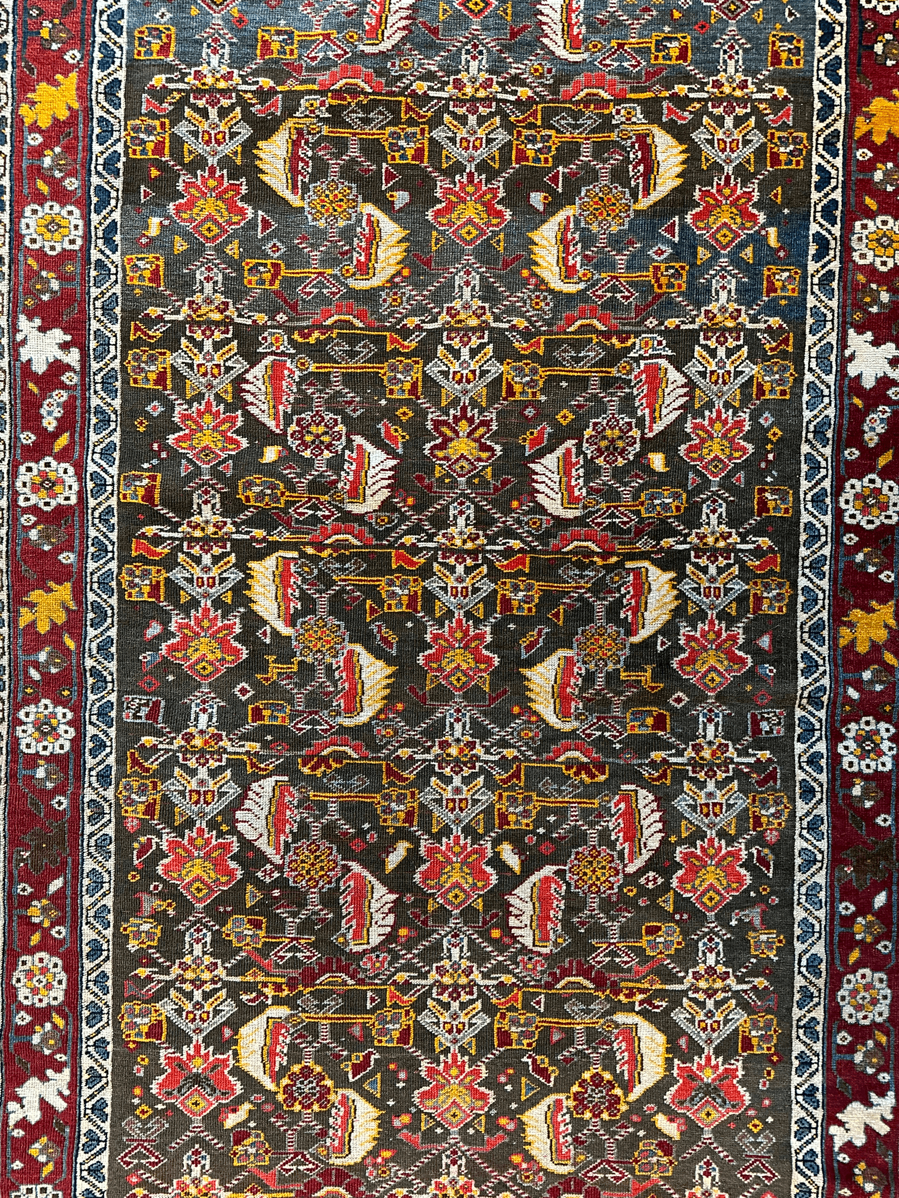One of a Kind Persian Kashkuli Runner - 3’2" X 6’8" by Rugistan - product image 2 for Resin Society