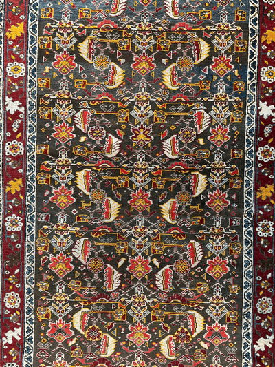 One of a Kind Persian Kashkuli Runner - 3’2" X 6’8" by Rugistan - product image 2 for Resin Society