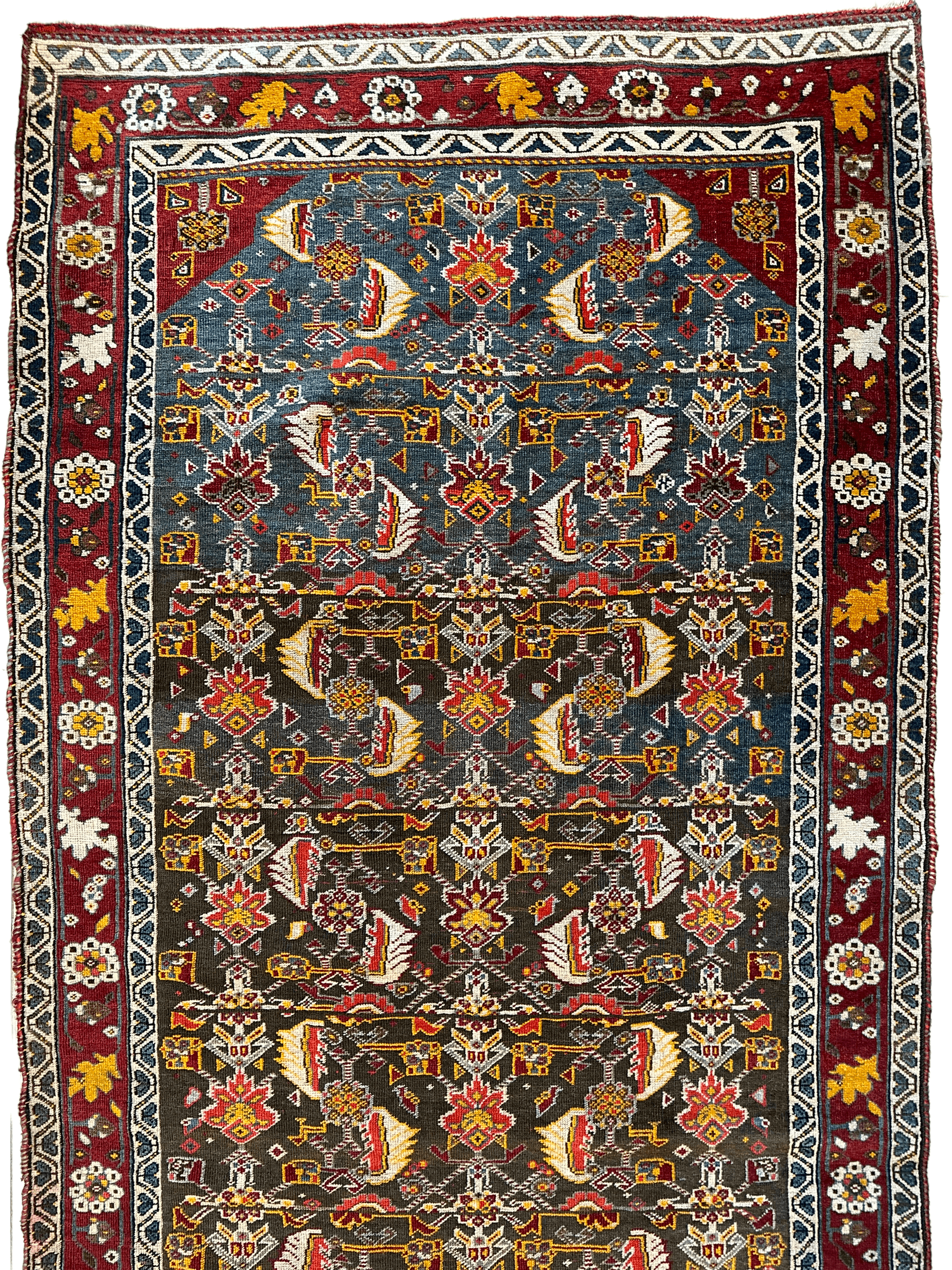 One of a Kind Persian Kashkuli Runner - 3’2" X 6’8" by Rugistan - product image 3 for Resin Society