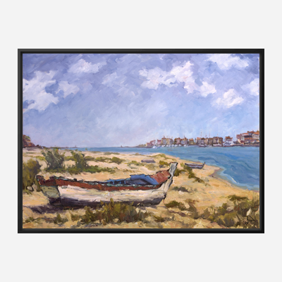 On the Beach Artist Enhanced Canvas Print by John Beard Collection - product image 5 for Resin Society