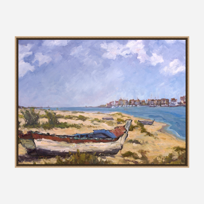 On the Beach Artist Enhanced Canvas Print by John Beard Collection - product image 8 for Resin Society