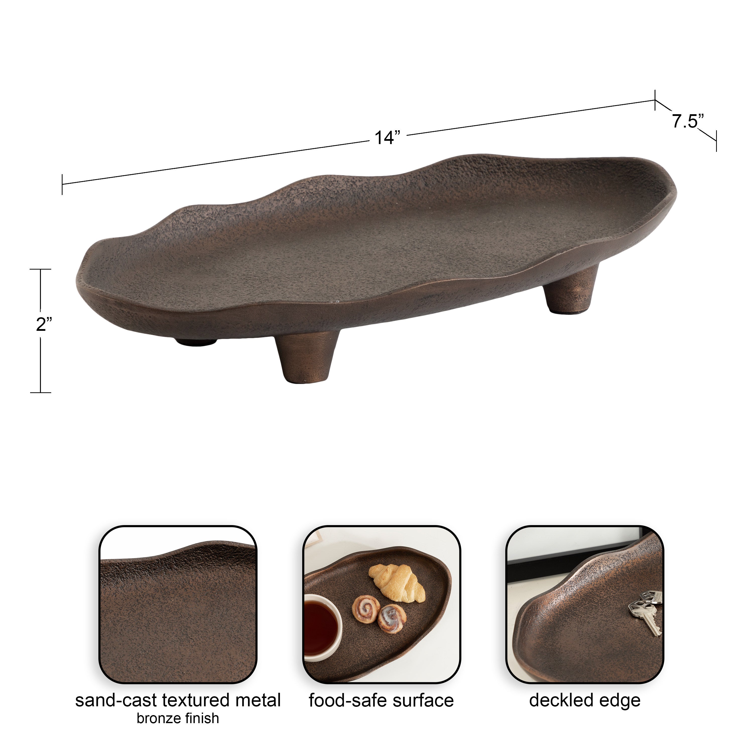 Alessia Oval Decorative Tray
