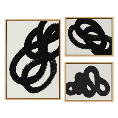 Sylvie Black Path, Follow the Path and This Way Framed Canvas by kateandlaurel - product image 7 for Resin Society