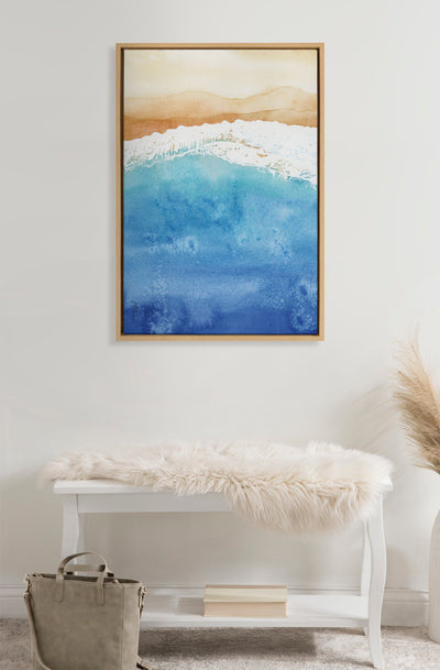 Sylvie Ocean Wake Framed Canvas by kateandlaurel - product image 5 for Resin Society
