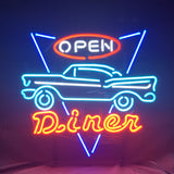 Open Diner Car Motel Neon Signs Light by Neon Signs Land - main product image for Resin Society