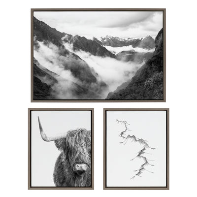 Sylvie BW Highland Cow No. 1 by kateandlaurel - product image 6 for Resin Society