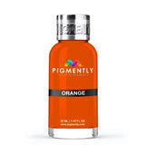 Orange Liquid Epoxy Dye bottle and sample color