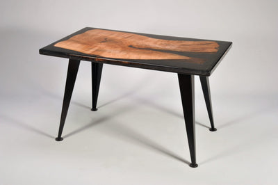 Figured Norway Maple Epoxy Table/Desk by Enrico Bartolini - main product image for Resin Society