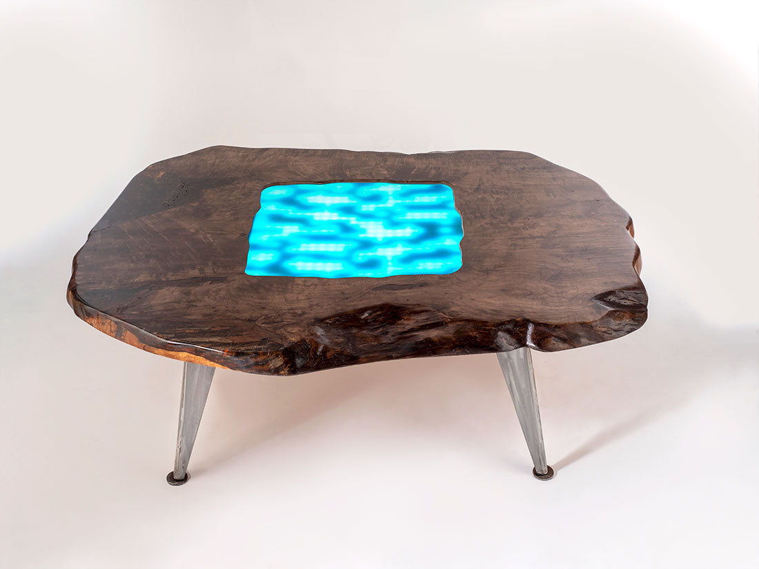 Silver Maple LED Table by Enrico Bartolini - main product image for Resin Society