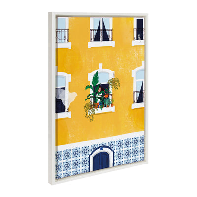 Sylvie Lisbon Framed Canvas by kateandlaurel - product image 12 for Resin Society