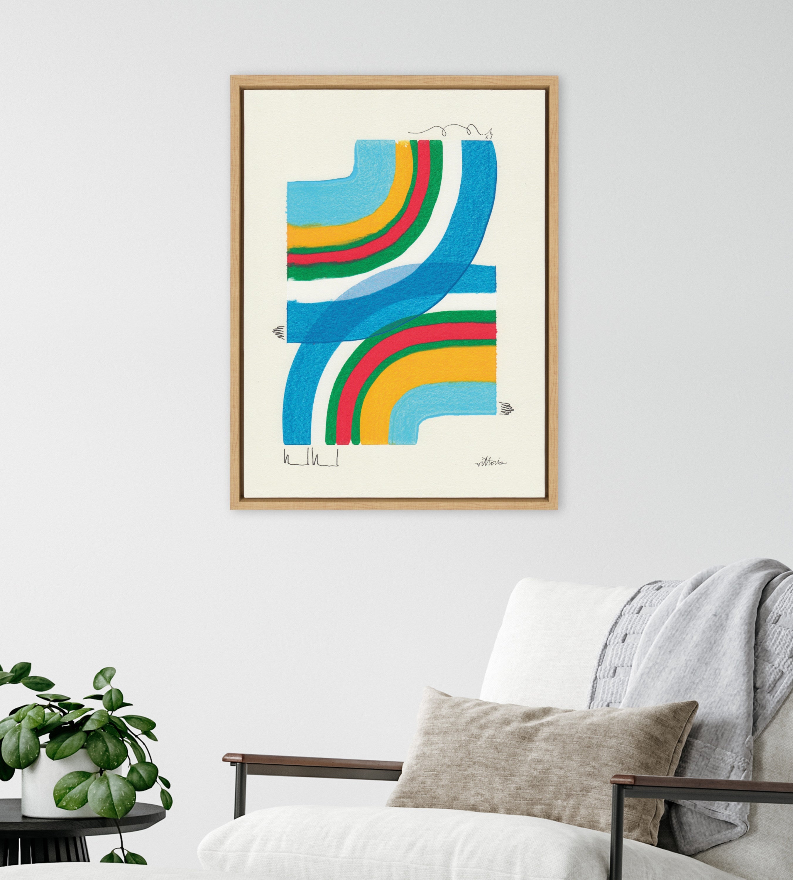 Sylvie A Plan For Myself Framed Canvas by Amber Vittoria