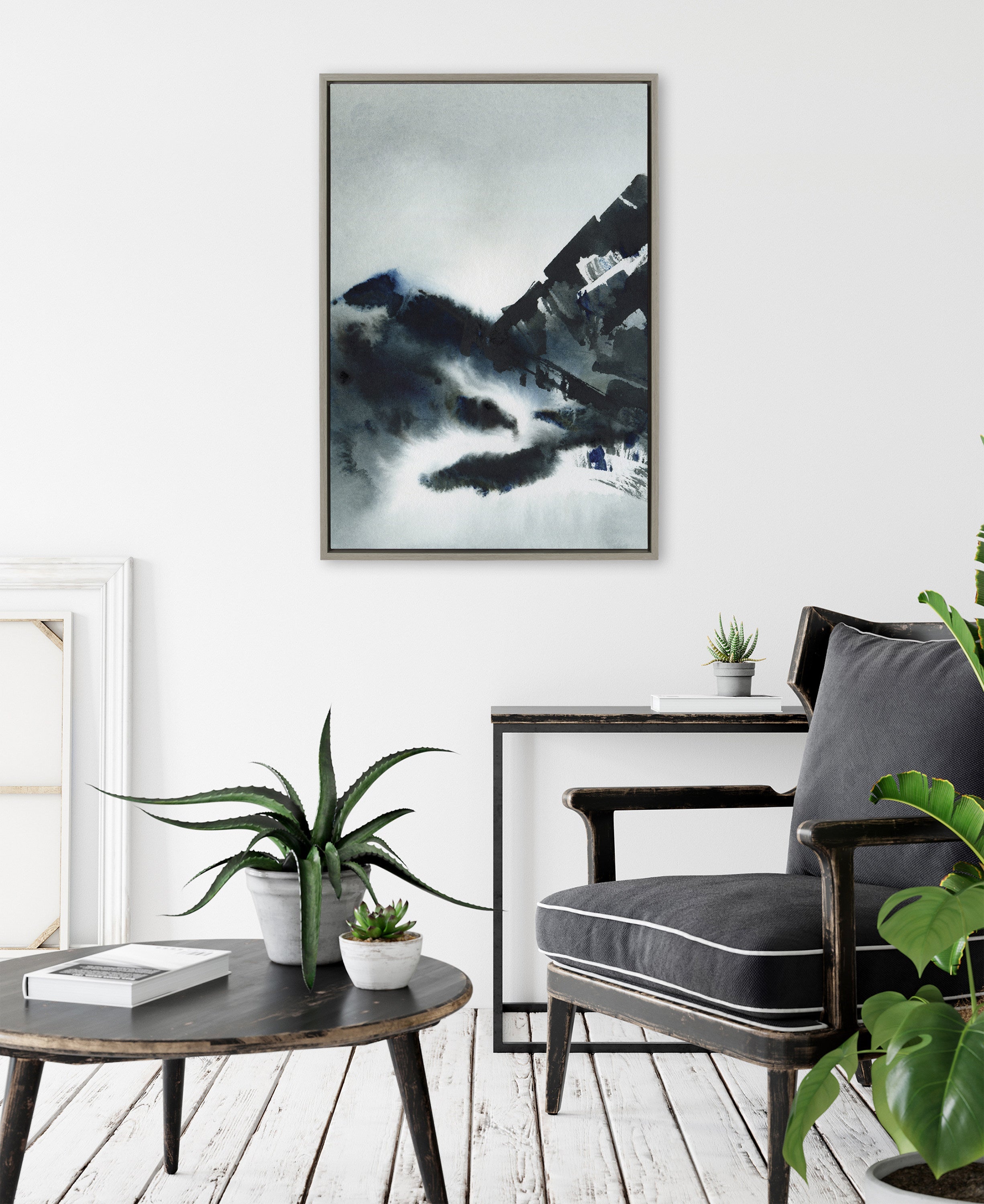 Sylvie Close Your Eyes and Remember 4 Framed Canvas by Maja Mitrovic of by kateandlaurel - product image 4 for Resin Society