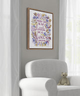 Sylvie Fierce Framed Canvas by kateandlaurel - product image 5 for Resin Society