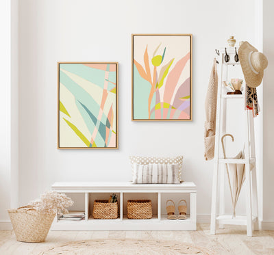Sylvie Delight in the Moment 3 and 4 Framed Canvas by kateandlaurel - product image 5 for Resin Society
