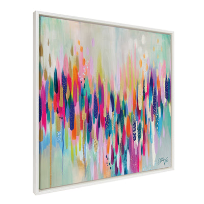 Sylvie Brushstroke 154 Framed Canvas by Jessi Raulet of Ettavee